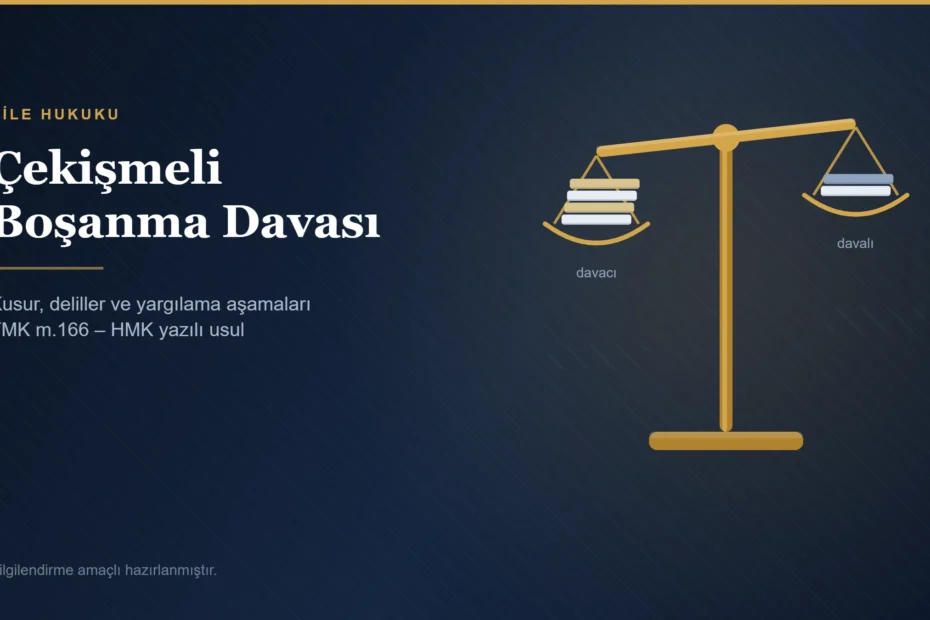 Çekişmeli boşanma davası