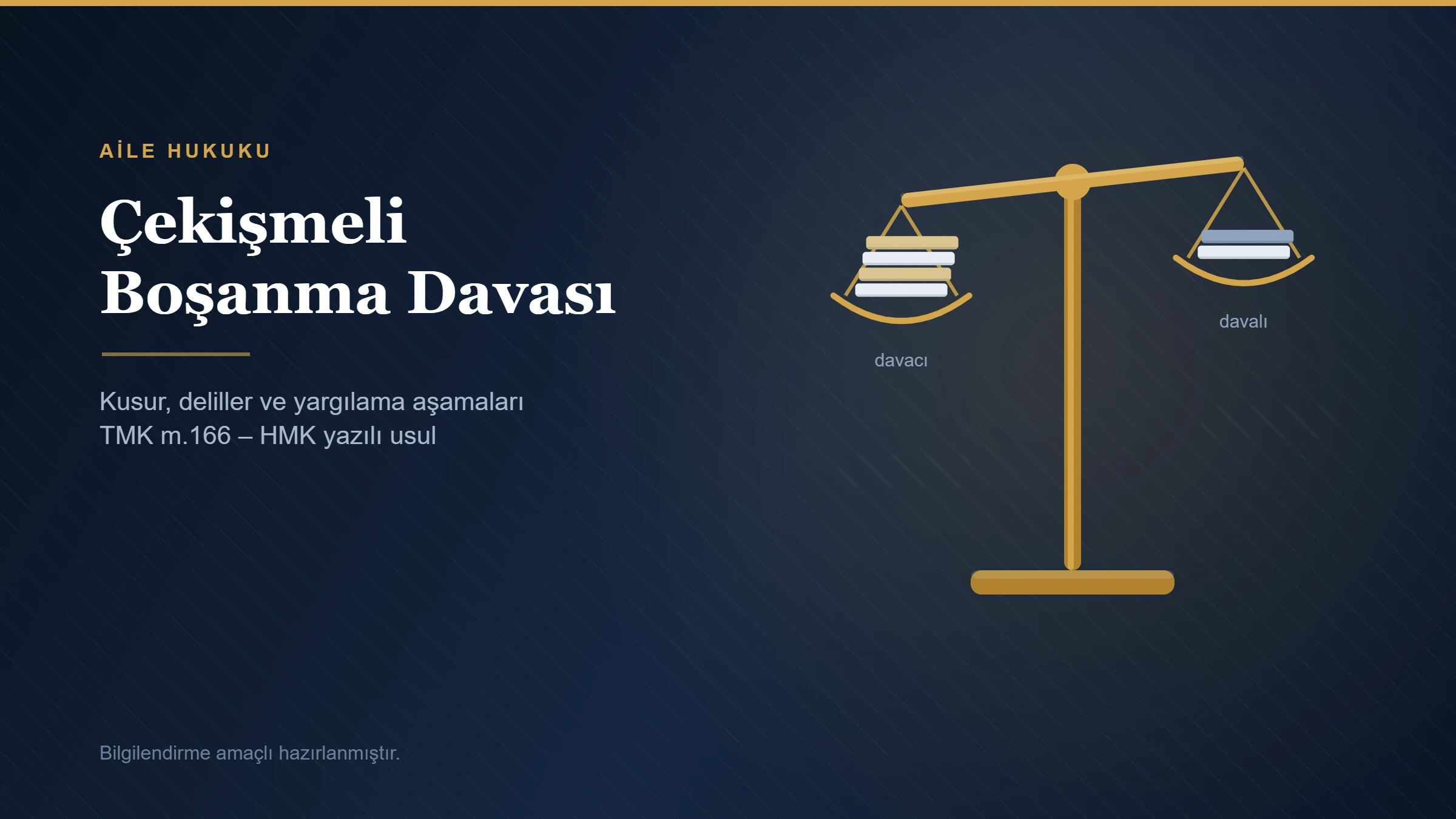 Çekişmeli boşanma davası